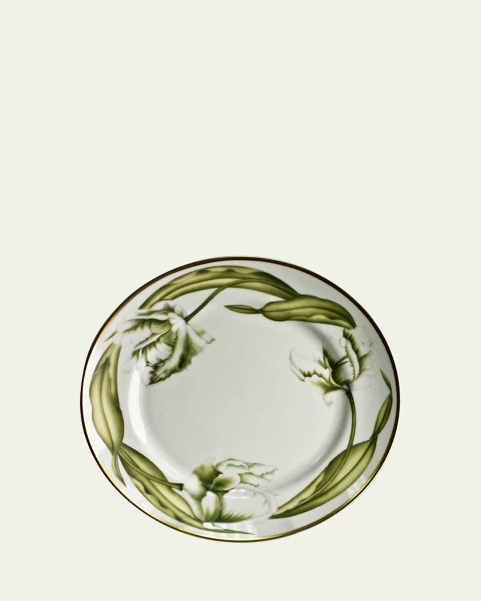 White Tulips Dinner Plate